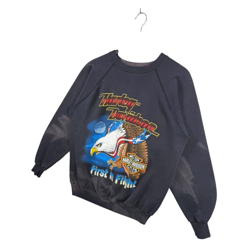 Vintage Harley Davidson Earl Small First In Flight Crewneck