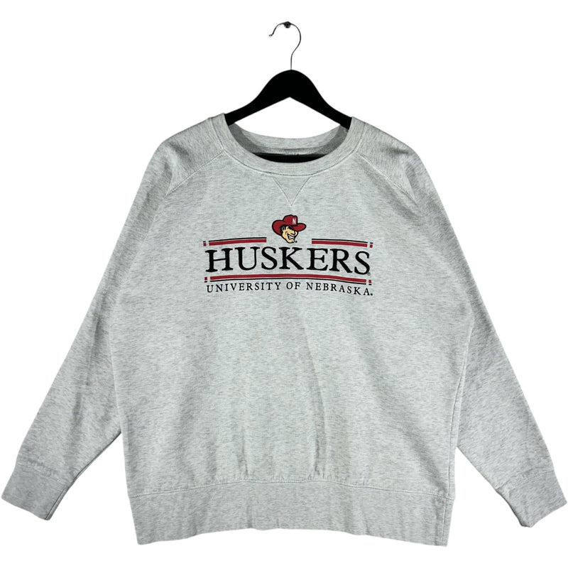 Vintage University Of Nebraska Huskers Spellout Crewneck