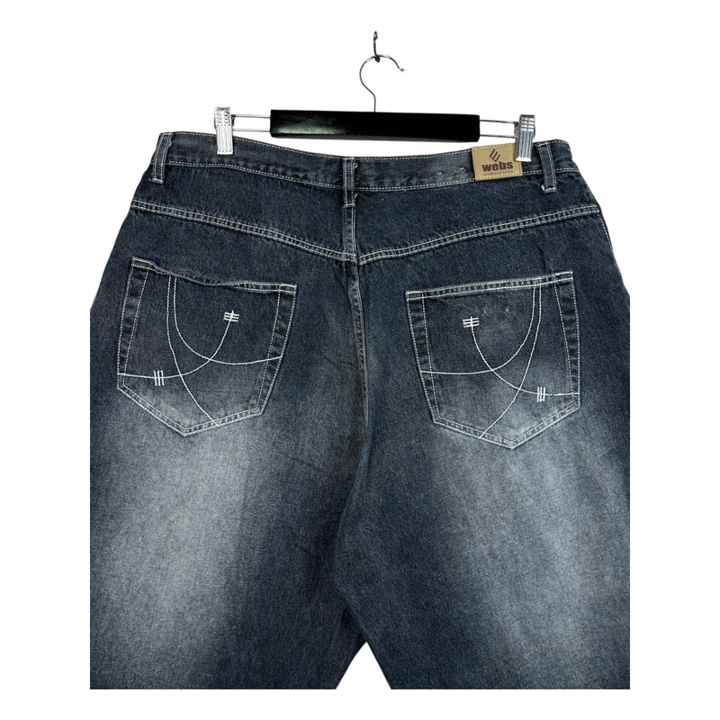 Vintage Cotton Bermuda Jean Denim Shorts 40