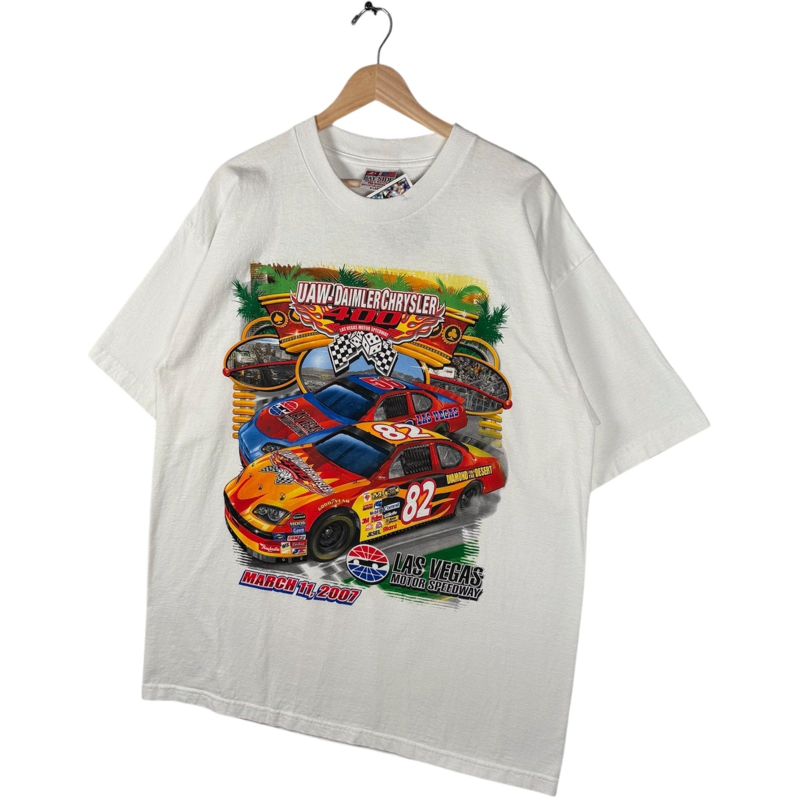 Vintage UAW-DAIMLERCHRYSLER 400 Racing Event Las Vegas NASCAR Tee