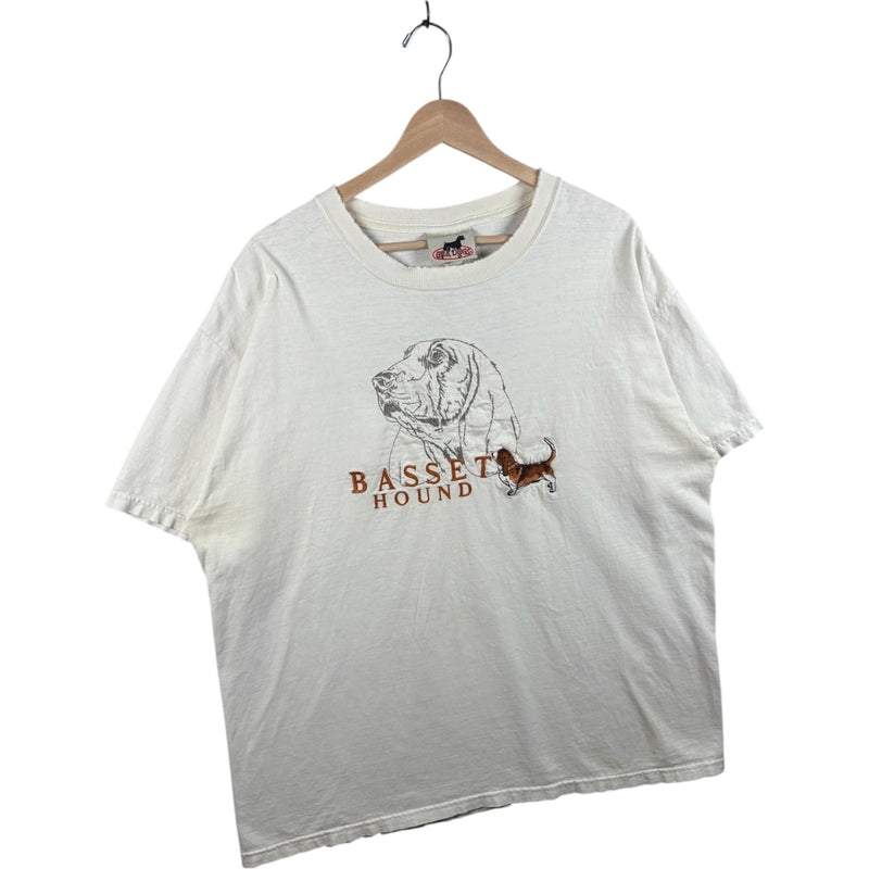 Vintage Basset Hound Dog Graphic T-Shirt