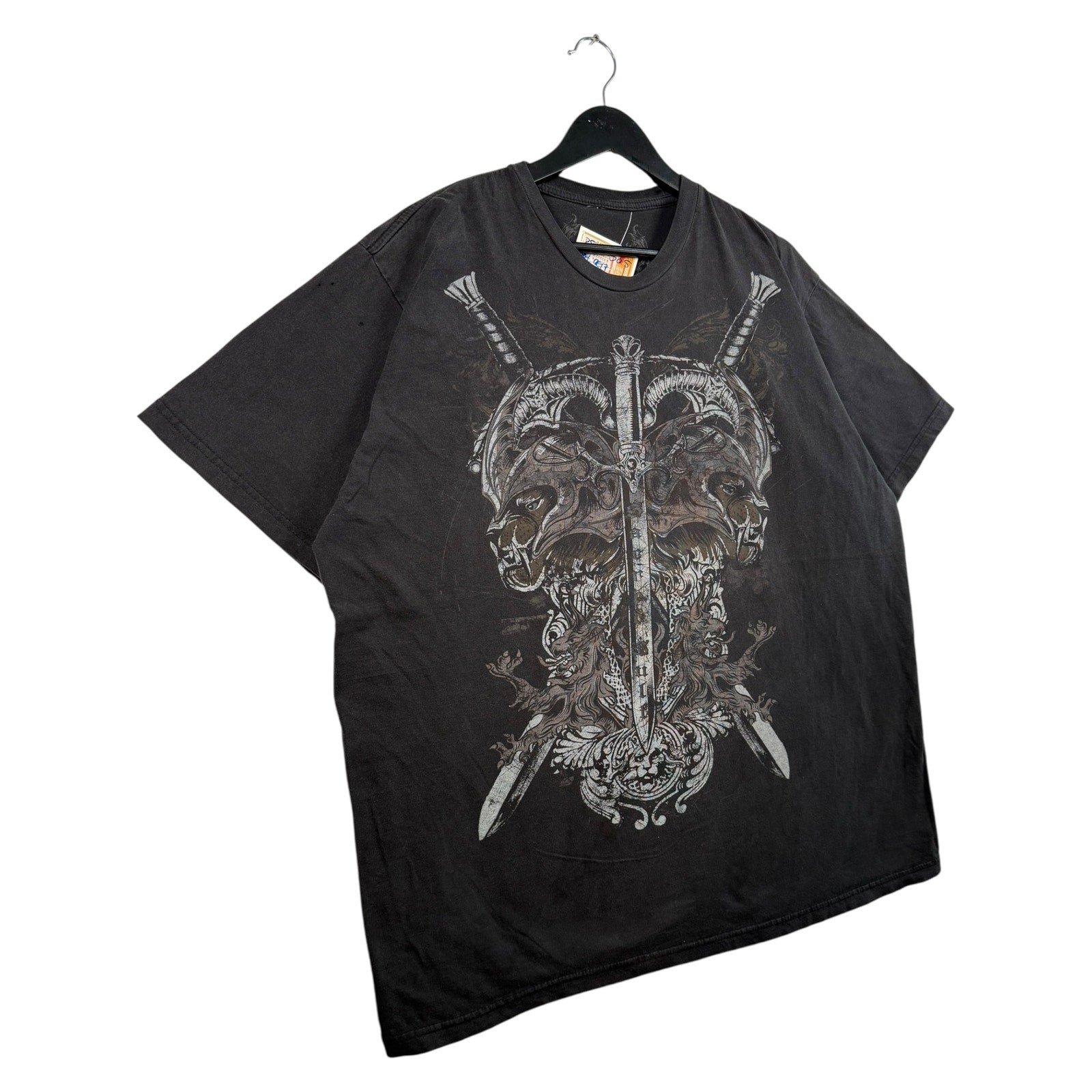 Y2K Sacred Cult Lions & Swords T-Shirt