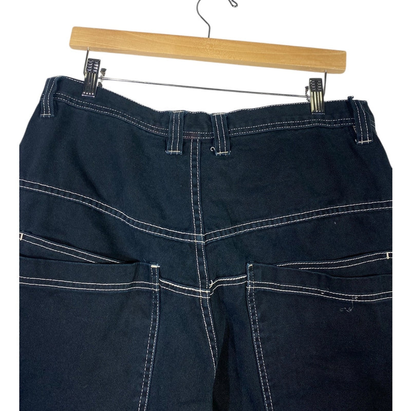 Vintage Ignition Tribal Embroidered Denim Shorts 36