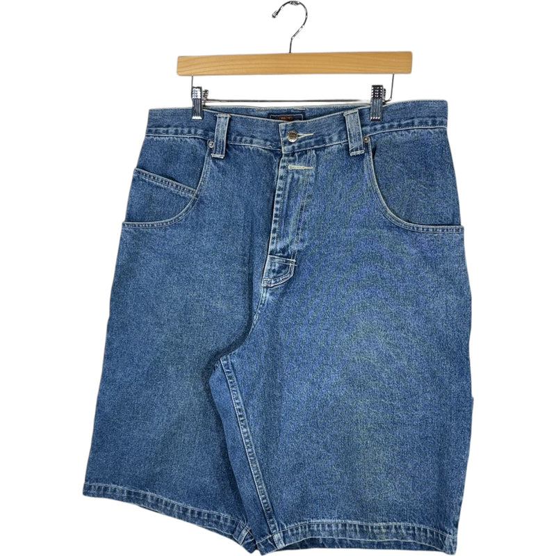 Vintage Route 66 Denim Carpenter Shorts 36 x 12