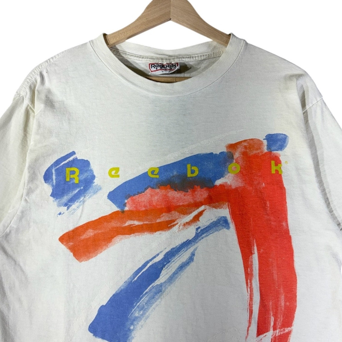 Vintage Reebok Abstract Brushstroke 90s T-Shirt
