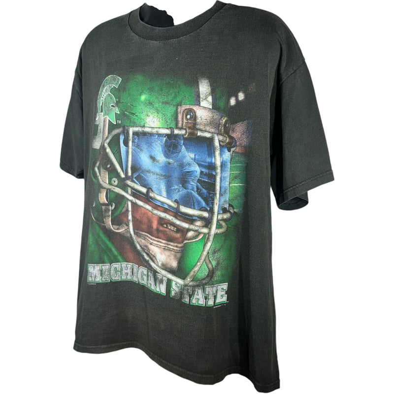 Vintage Michigan State University Spartans Big Helmet Tee 90s