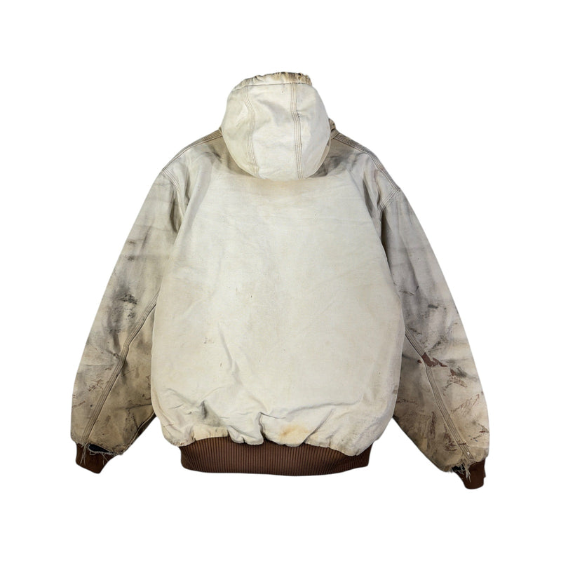 Vintage Carhartt Distressed Canvas Full Zip Workwear Jacket
