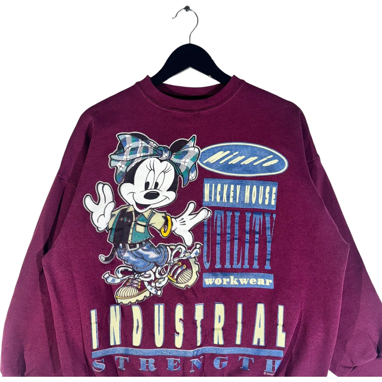 Vintage Minnie Mouse Industrial Strength Disney Crewneck 90s