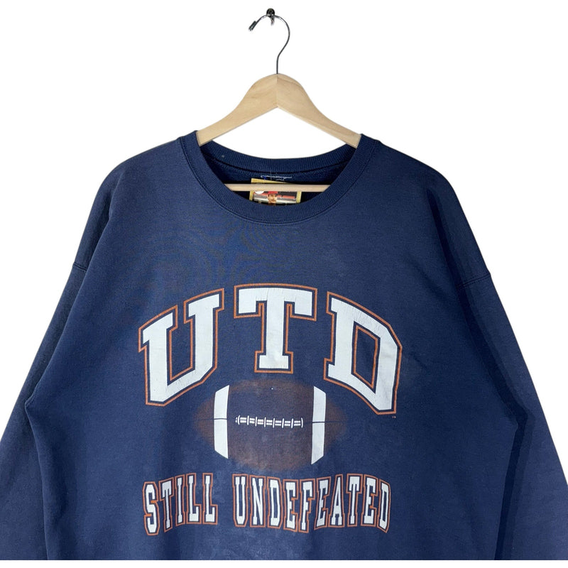 Vintage University Of Texas Dallas Football Logo Crewneck