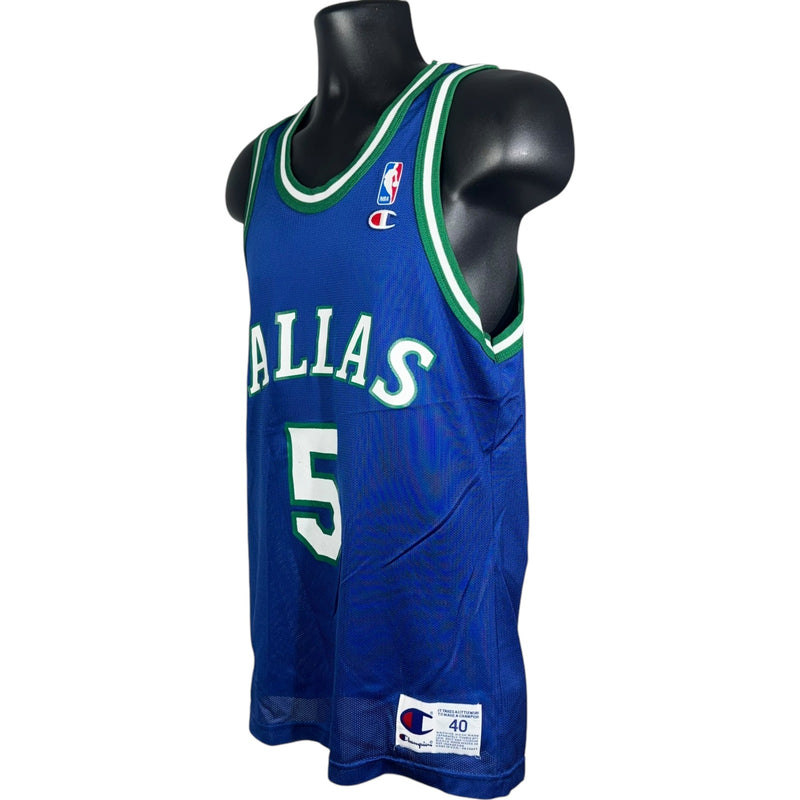 Vintage Champion Dallas Mavericks Jason Kidd #5 NBA Jersey