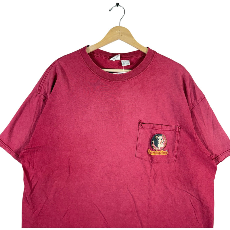 Vintage Florida State University Seminoles Pocket Tee