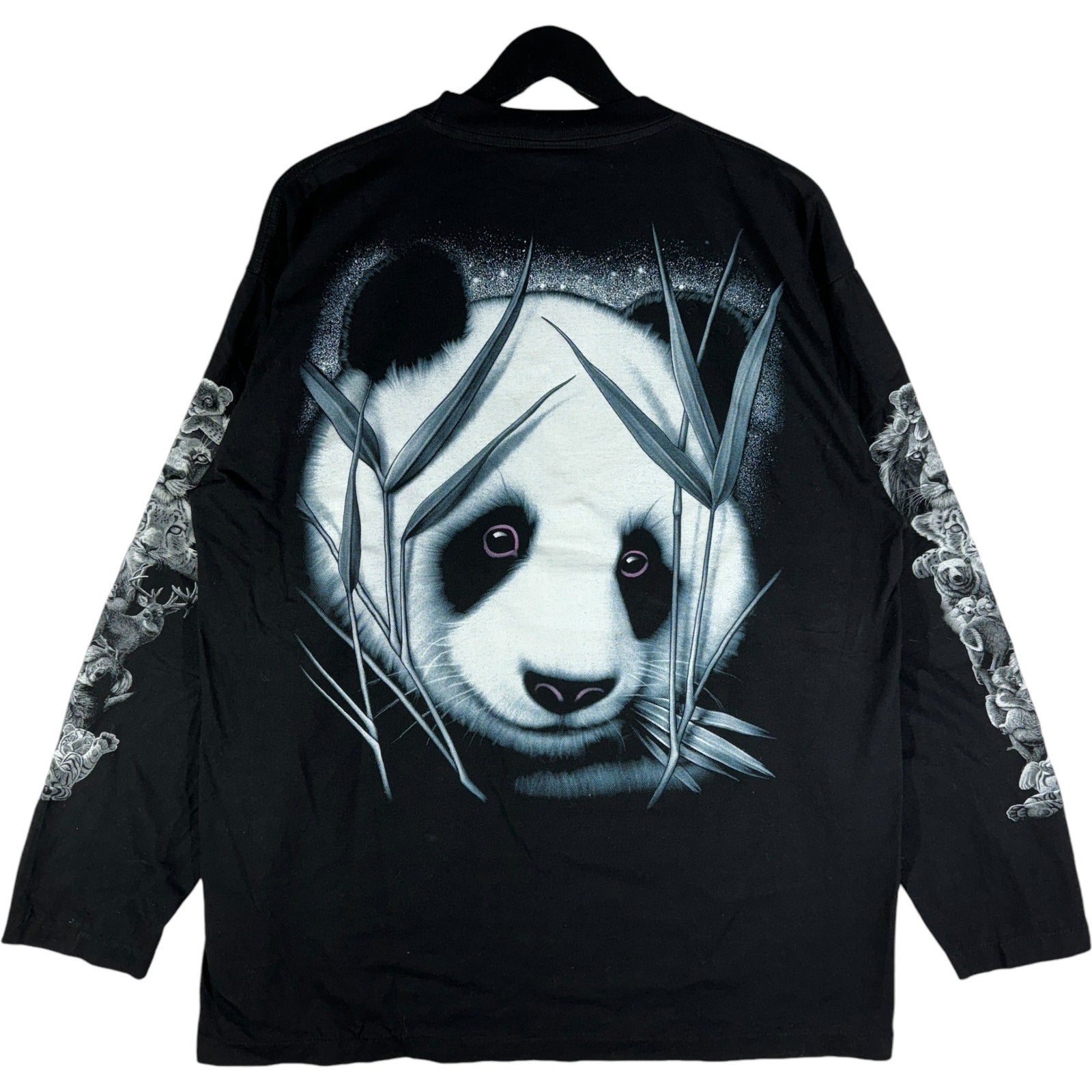 Vintage Big Face Panda Nature Long Sleeve