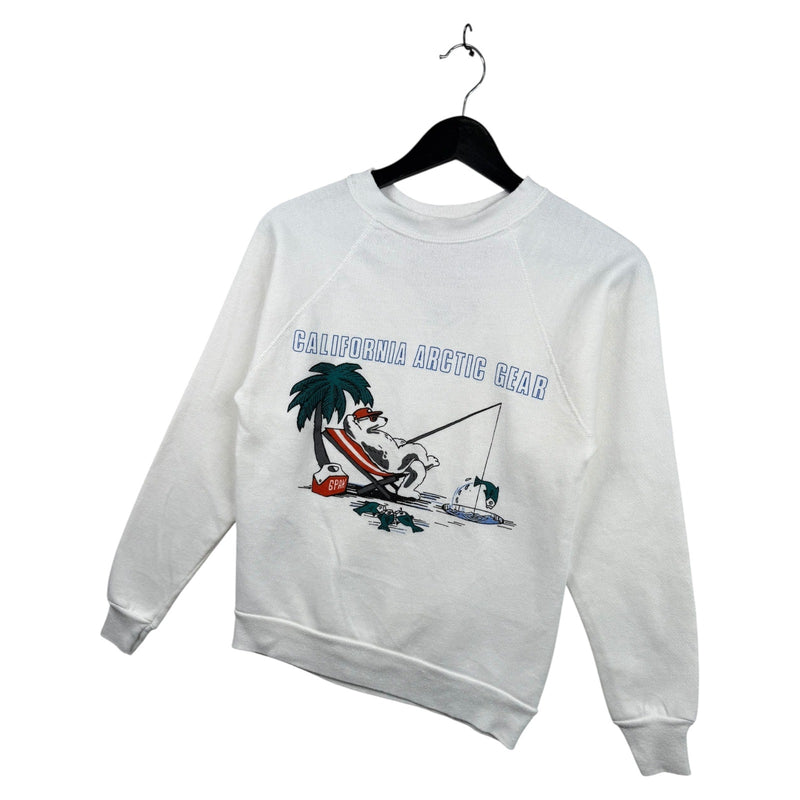 Vintage California Arctic Gear Polar Bear Fishing Crewneck