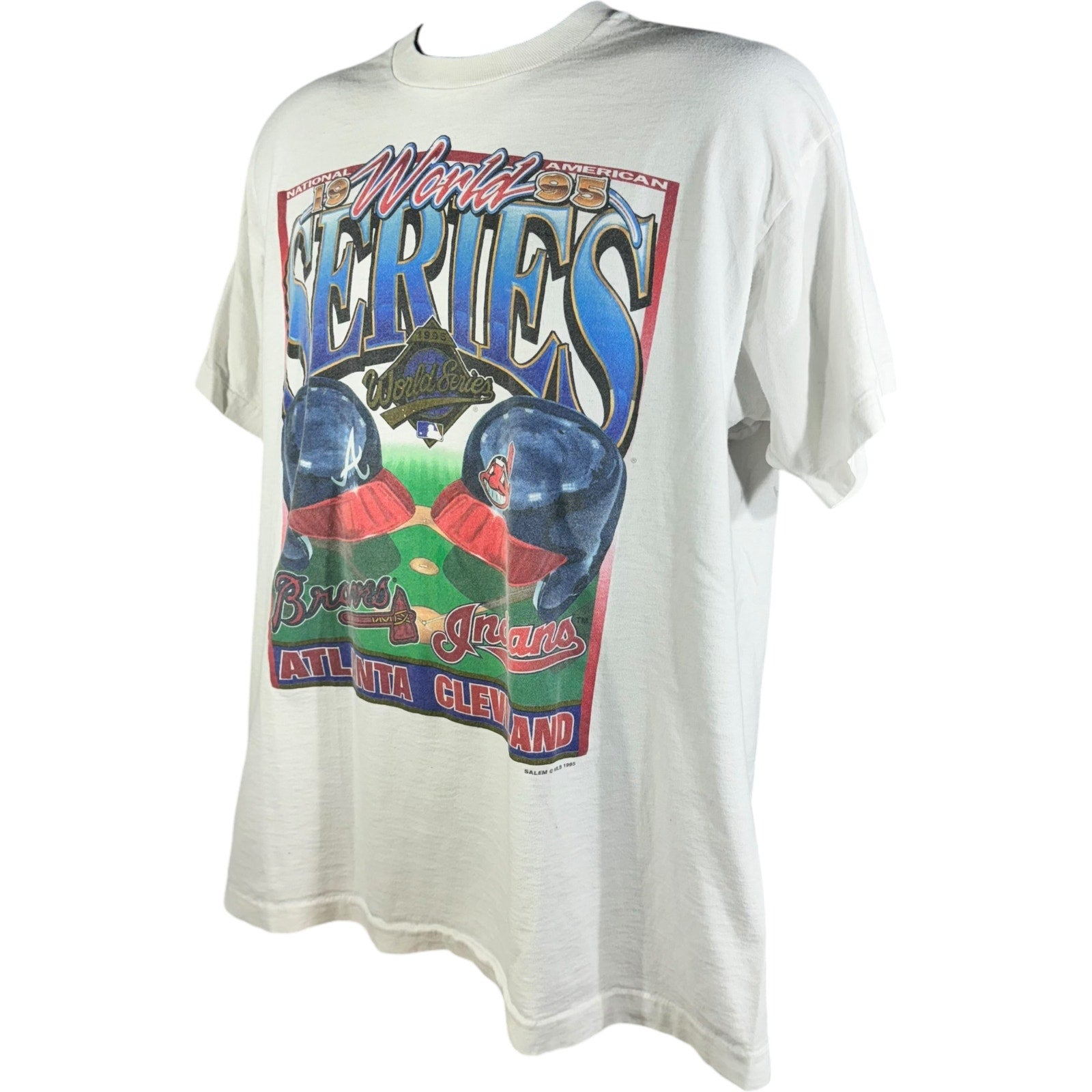 Vintage Braves vs Indians World Series Tee 1995