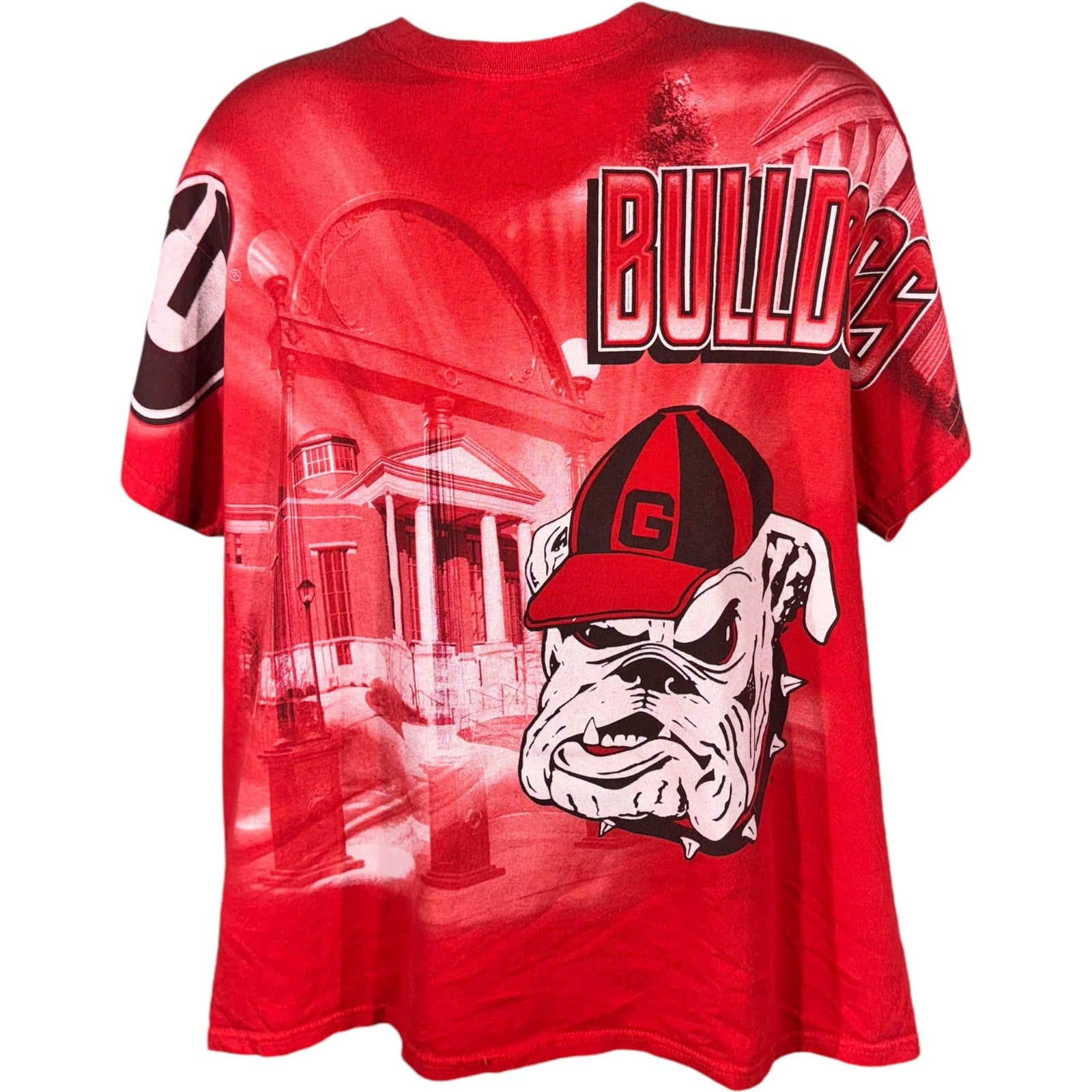 Vintage University Of Georgia Bulldogs AOP Tee