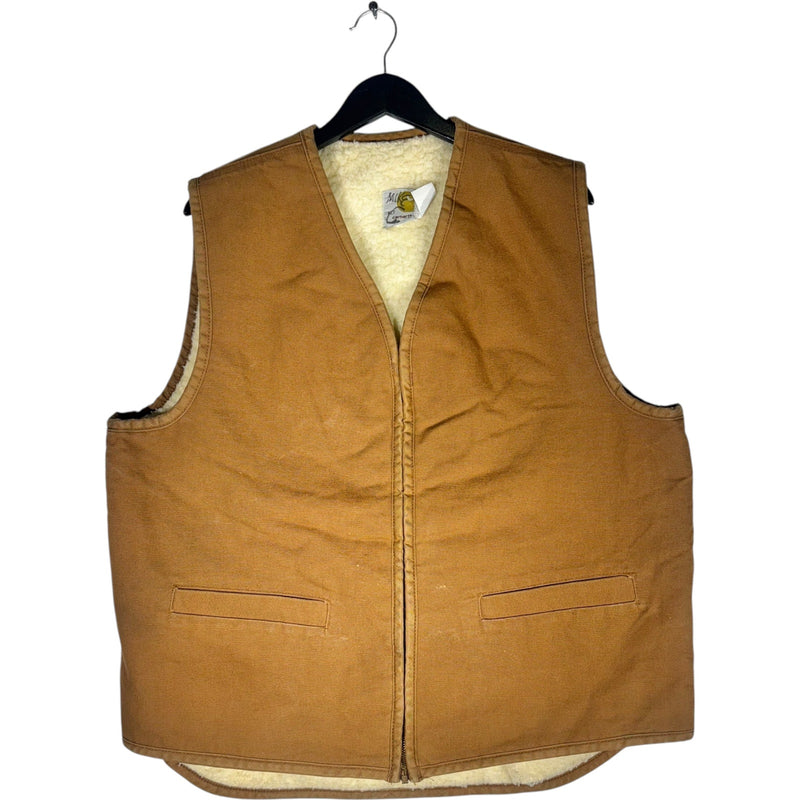 Vintage Carhartt Workwear Sherpa Lined Vest