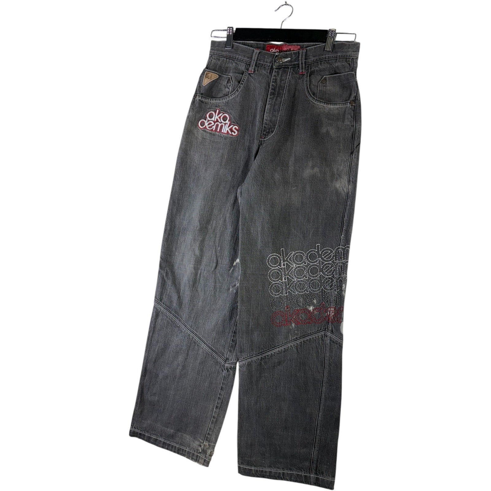 Women's Vintage Akademiks Embroidered Wide Leg Jeans 18