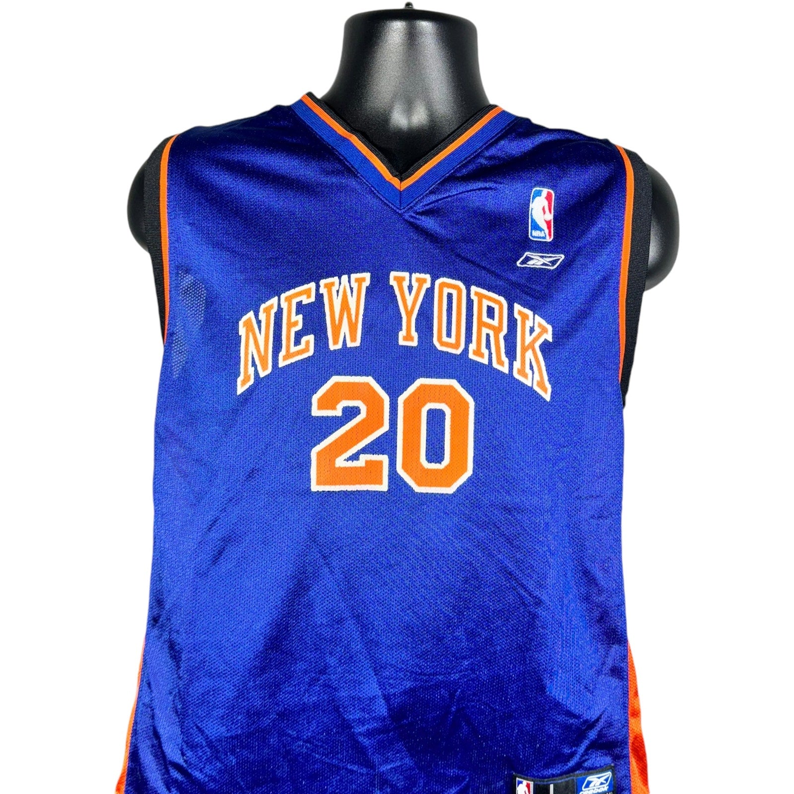 Vintage Reebok New York Knicks #20 Allan Houston Jersey