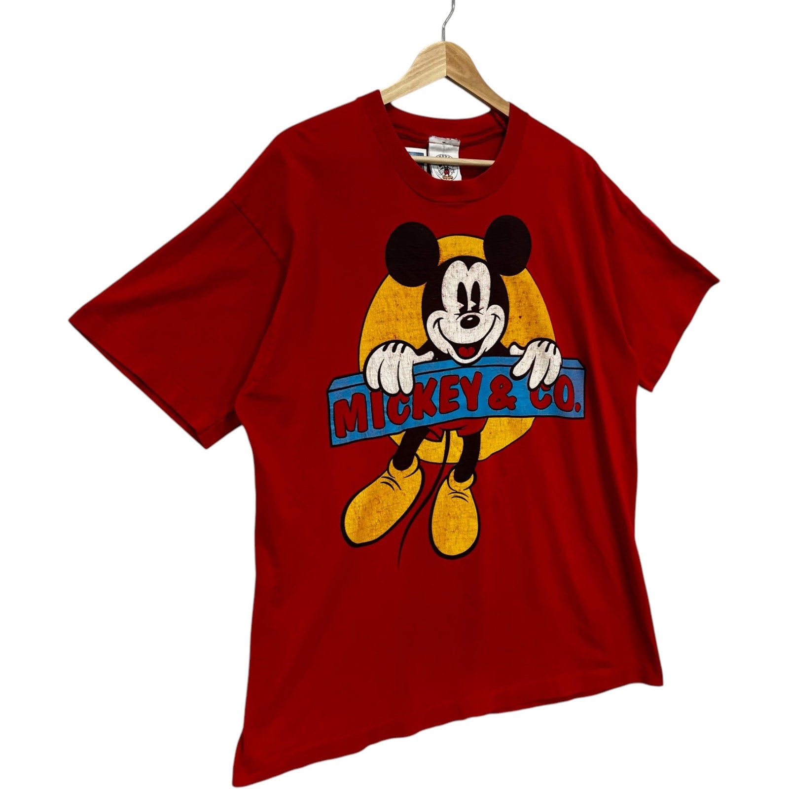 Vintage Mickey & Co Mickey Mouse Big Print Disney Tee 90s