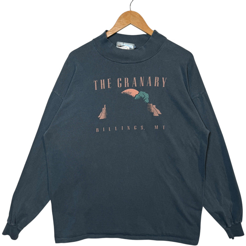 Vintage The Granary Billings Montana Souvenir Long Sleeve