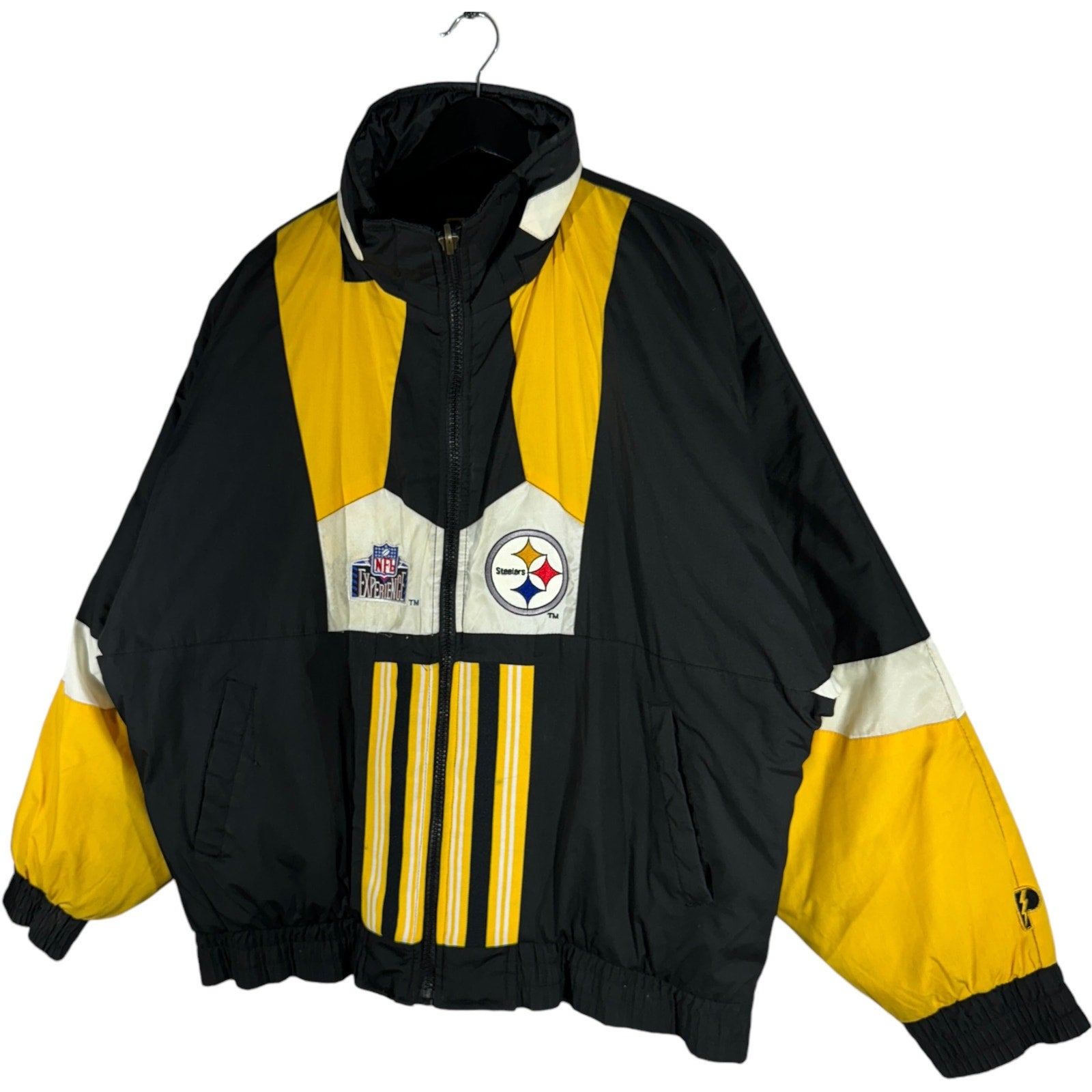 Vintage Pro Player Pittsburgh Steelers NFL Reversible Puffer Jacket