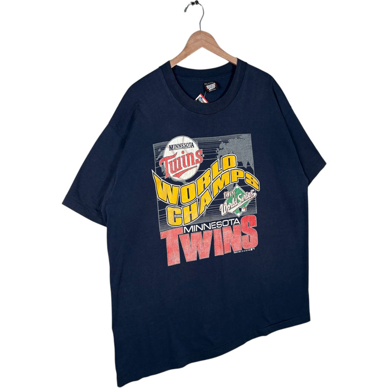 Vintage Minnesota Twins World Series Champs MLB Tee 1991