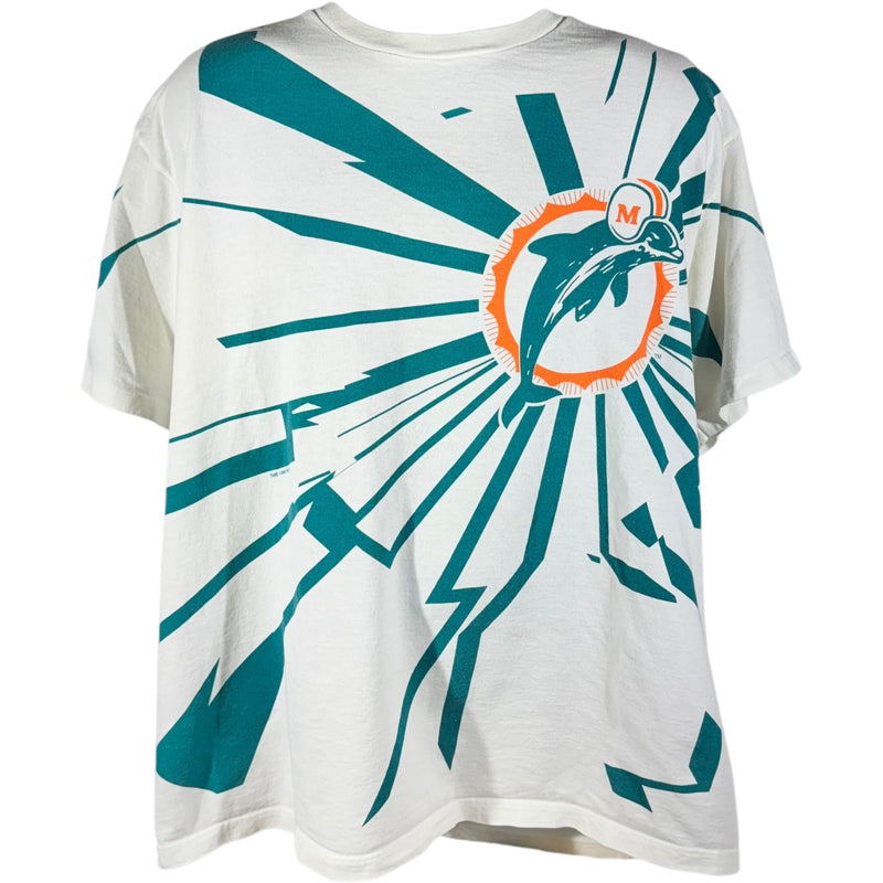 Vintage Starter Miami Dolphins Shock Wave NFL Tee 90s