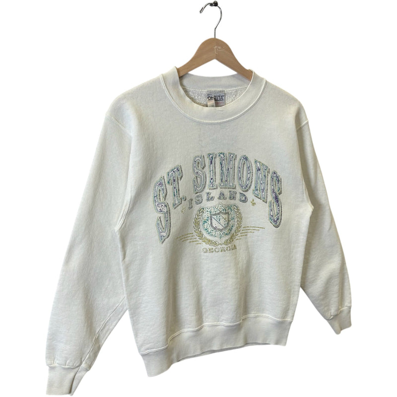 Vintage St. Simons Island Georgia Souvenir Crewneck 90s