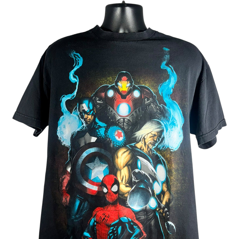 Vintage Marvel Mad Engine Avengers Superhero Graphic Tee