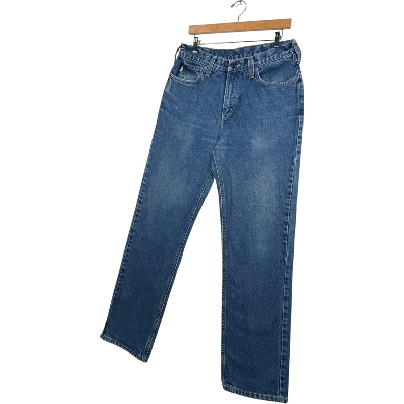 Vintage Carhartt Relaxed Fit Straight Leg Denim Jeans 33x34