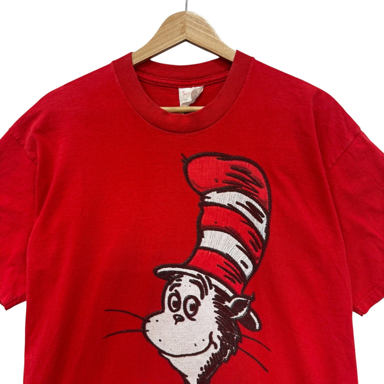 Vintage Seuss Wear Cat In The Hat Big Face Graphic Tee