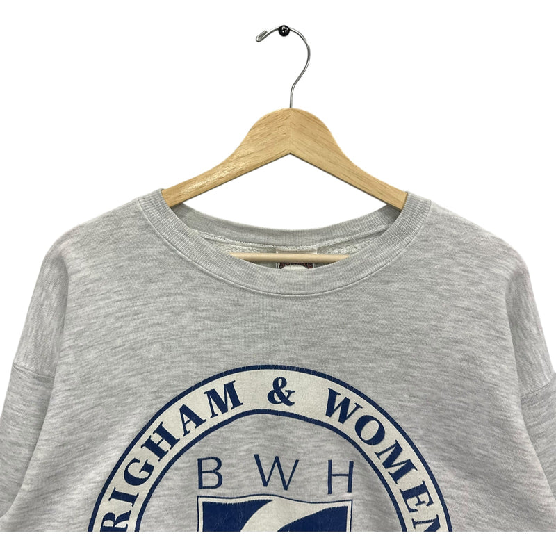 Vintage Nutmeg Brigham & Women's Hospital Crest Crewneck