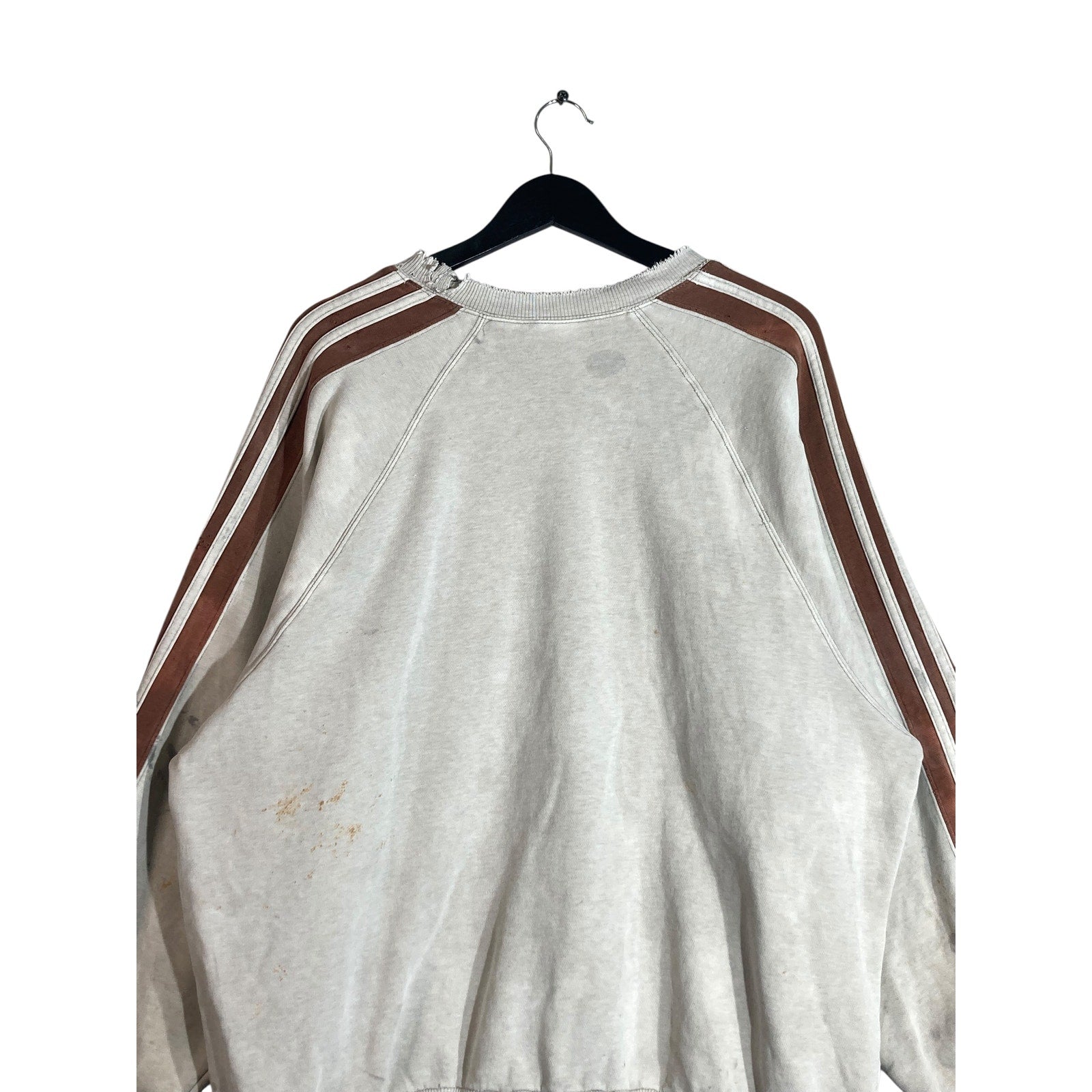 Vintage Adidas Mini Logo Striped Crewneck