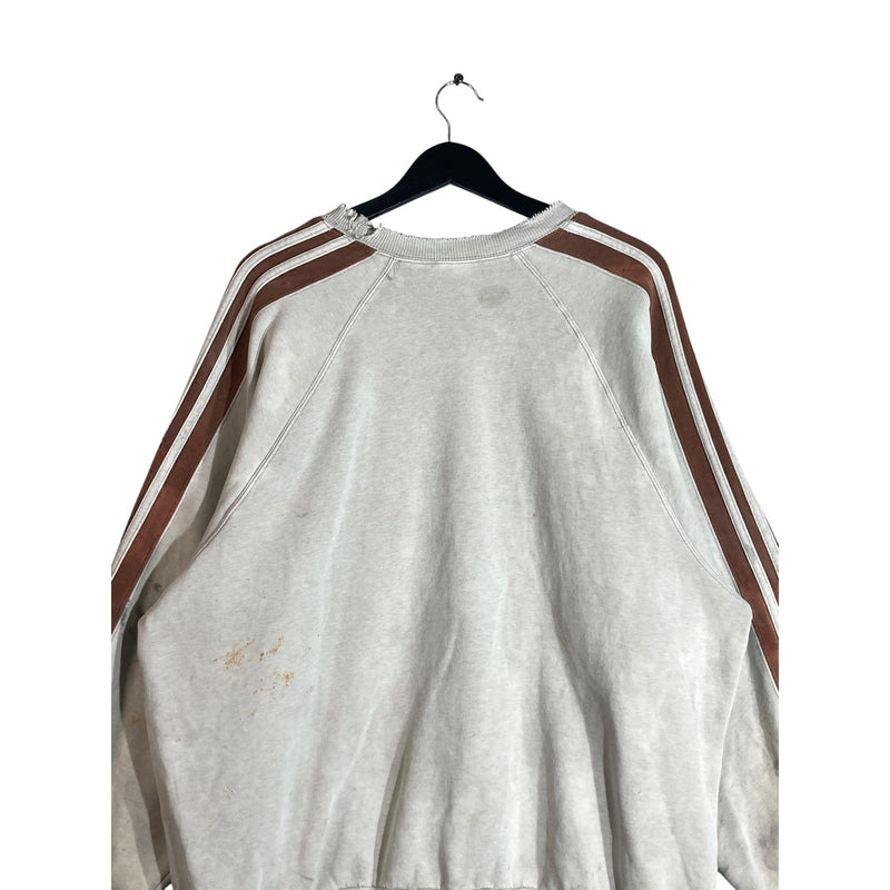 Vintage Adidas Mini Logo Striped Crewneck