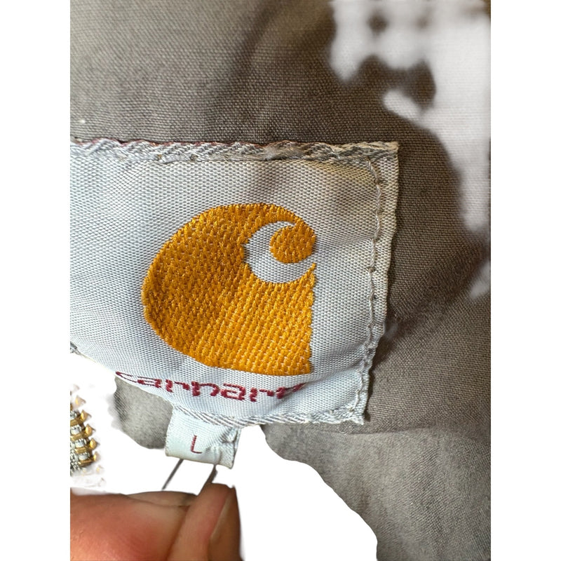 Vintage Carhartt Active Jac Stripe Hoodie Full Zip Jacket