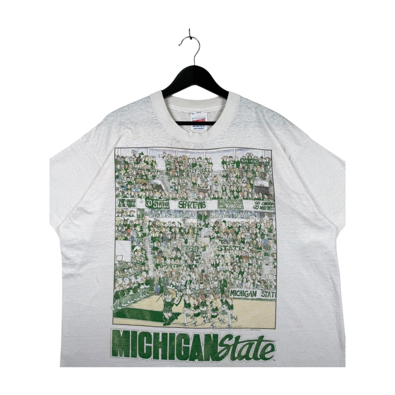 Vintage Michigan State Spartans Crowd Court T-Shirt