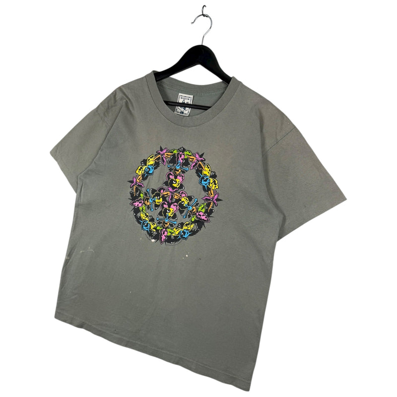 Vintage Peace Sign Cartoon Graphic T-Shirt