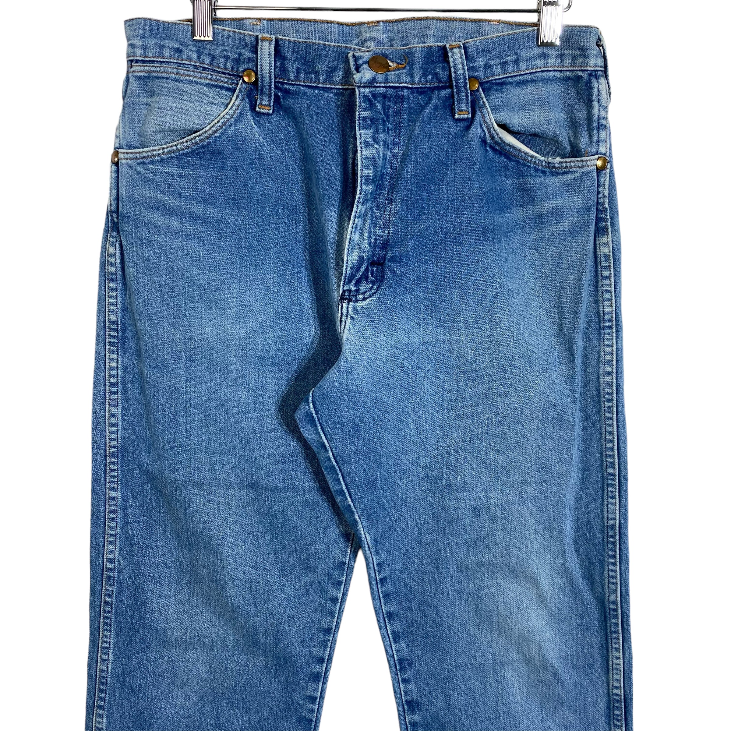 Wrangler Light Wash Straight Leg Denim Jeans