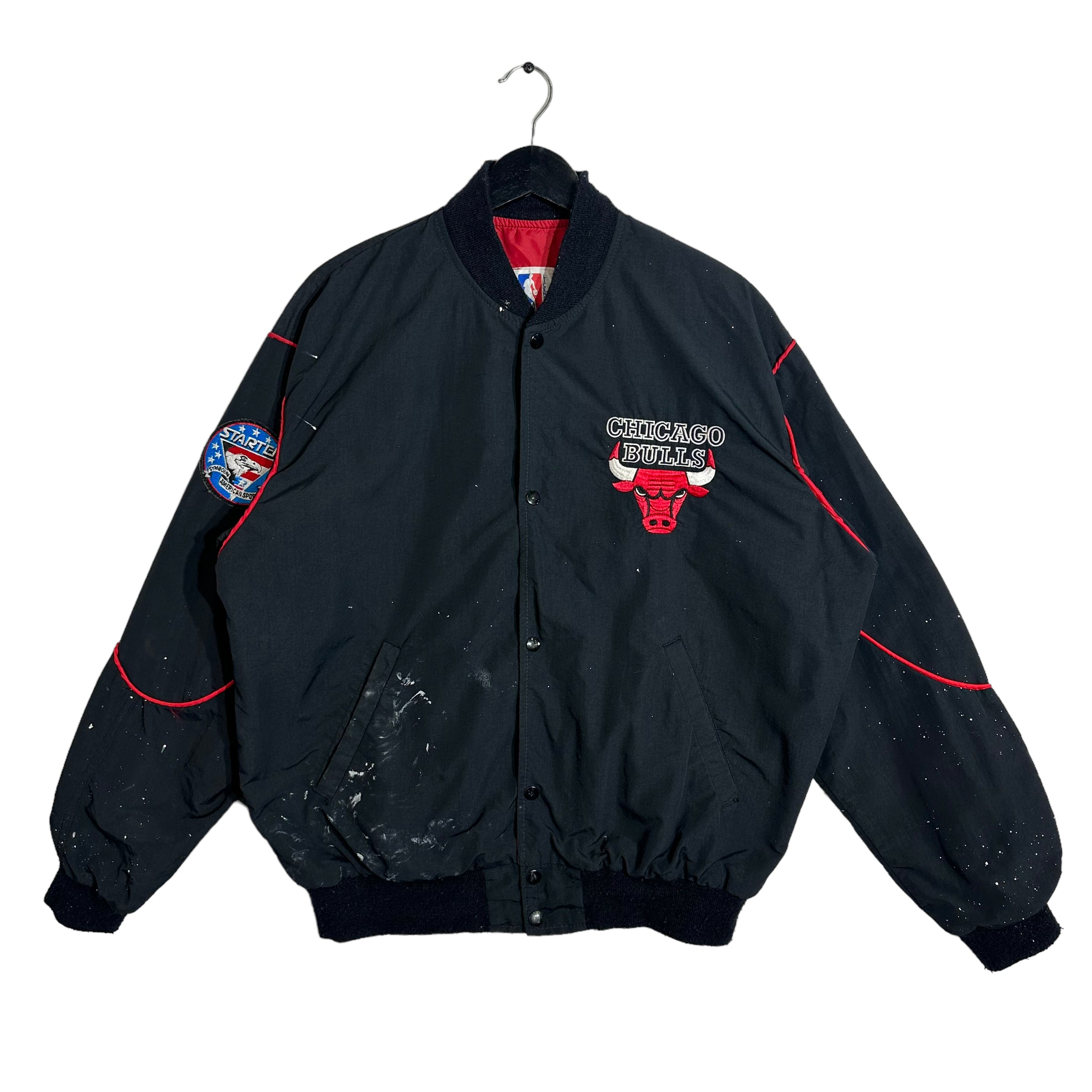Vintage NBA Chicago Bulls Distressed Bomber Jacket