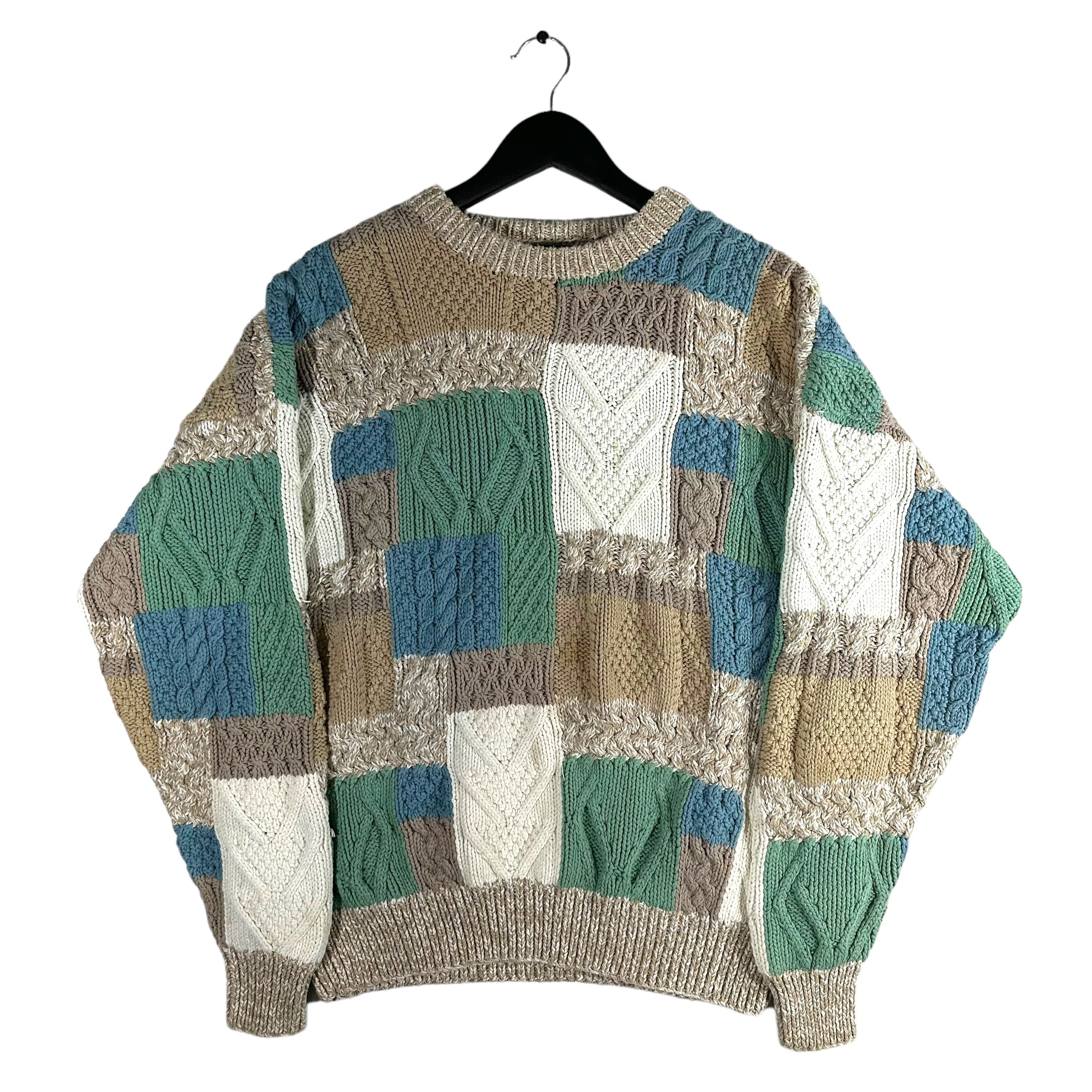 Vintage Thornton Bay 3D Patch Pattern Sweater