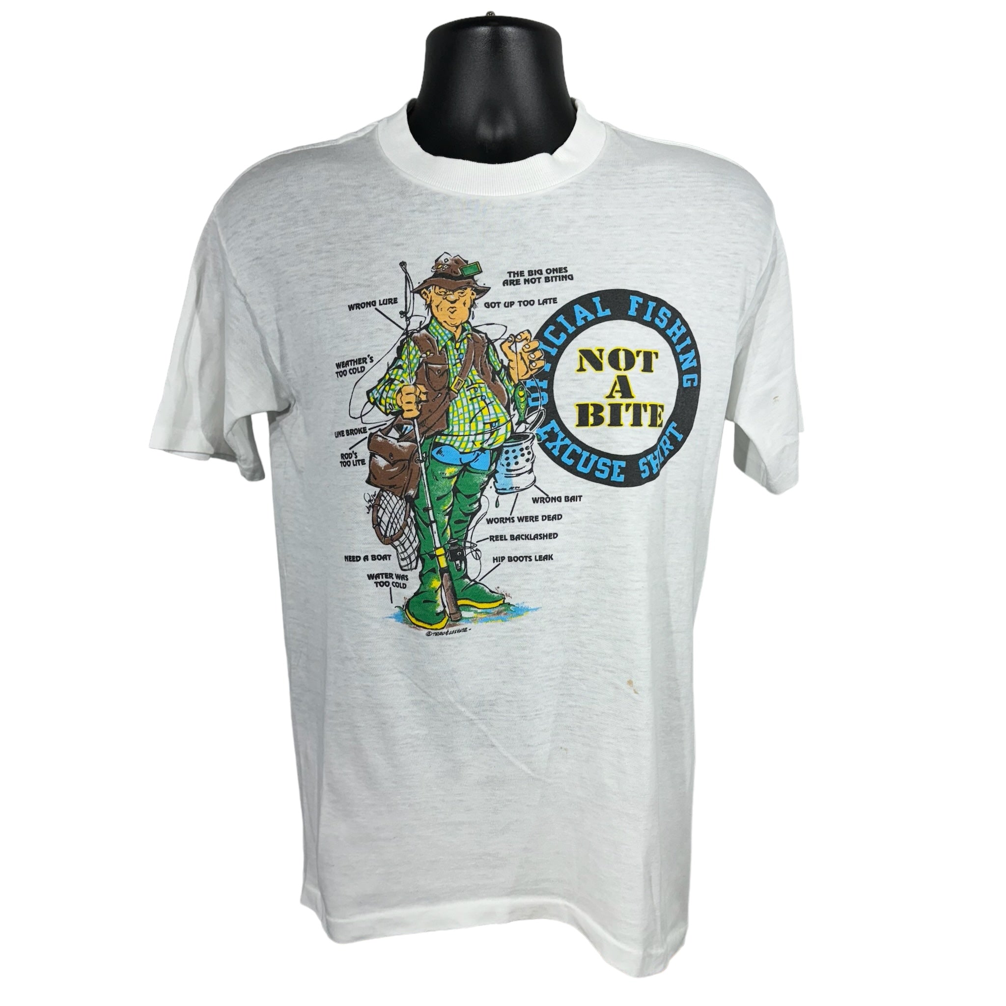 Vintage "Official Fishing Excuse" Tee 90s