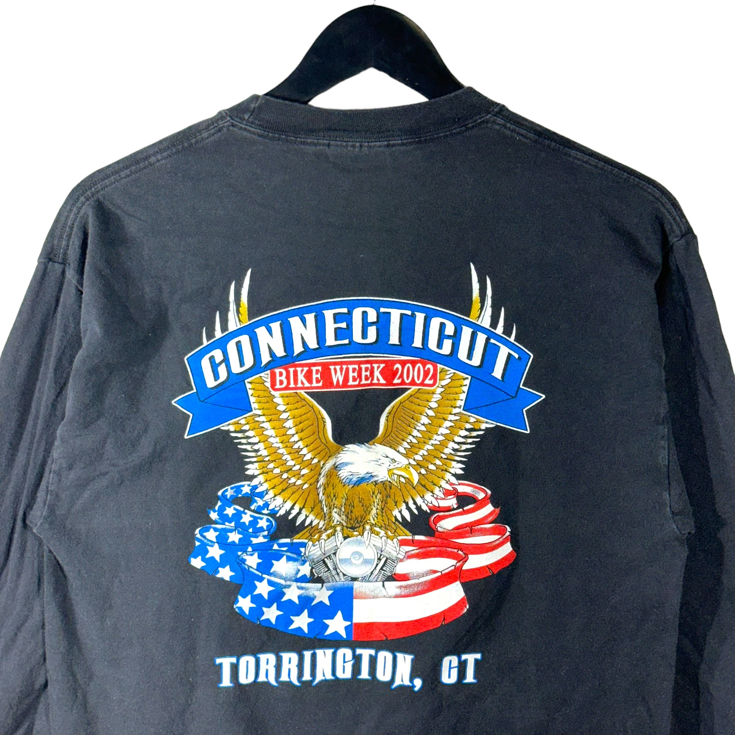 Vintage Connecticut Bike Week Long Sleeve Tee