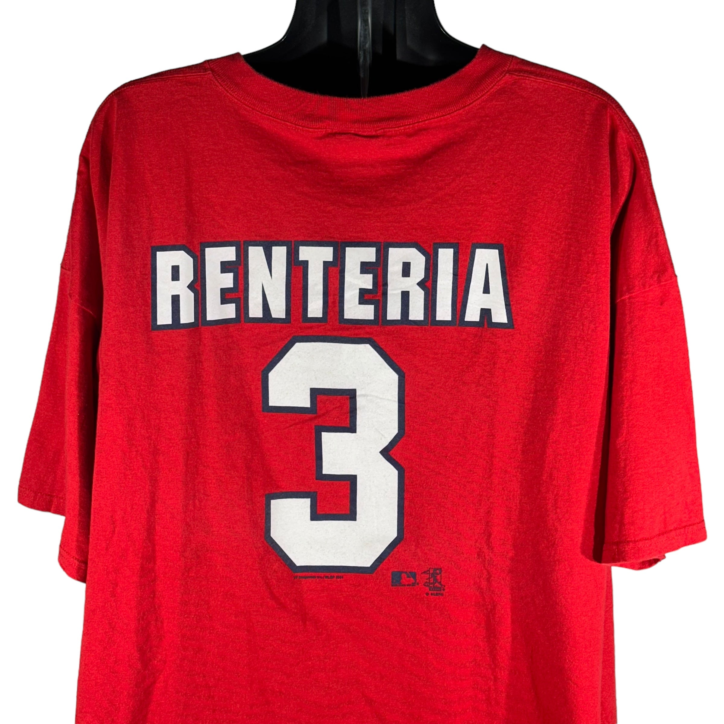 Vintage St. Louis Cardinals #3 Renteria Tee 2004