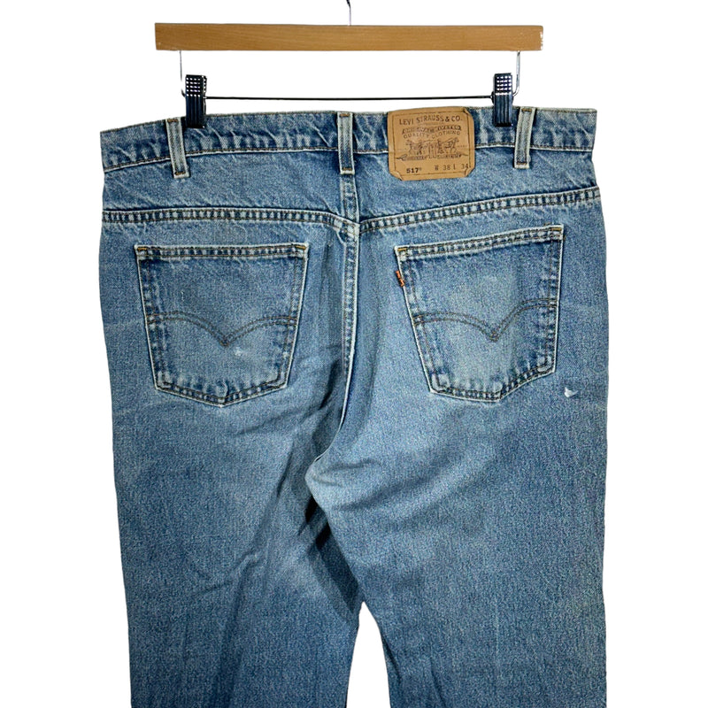 Vintage Levis 517 Distressed Denim Jeans