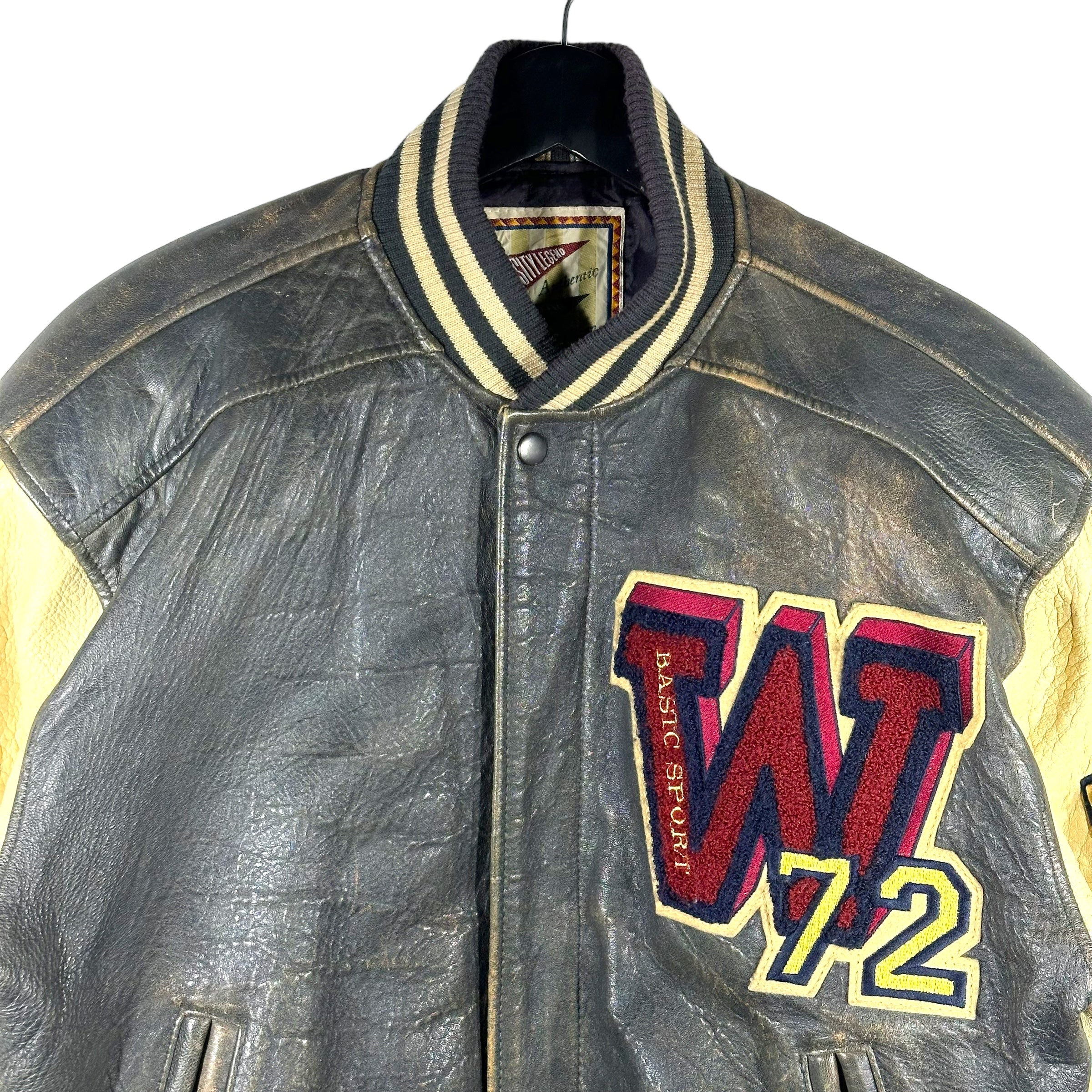 Vintage Gap Championship Sports Leather Jacket