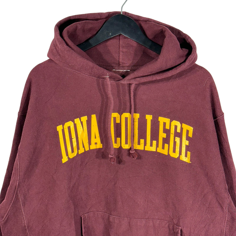 Vintage Iona College Champion Reverse Weave Hoodie