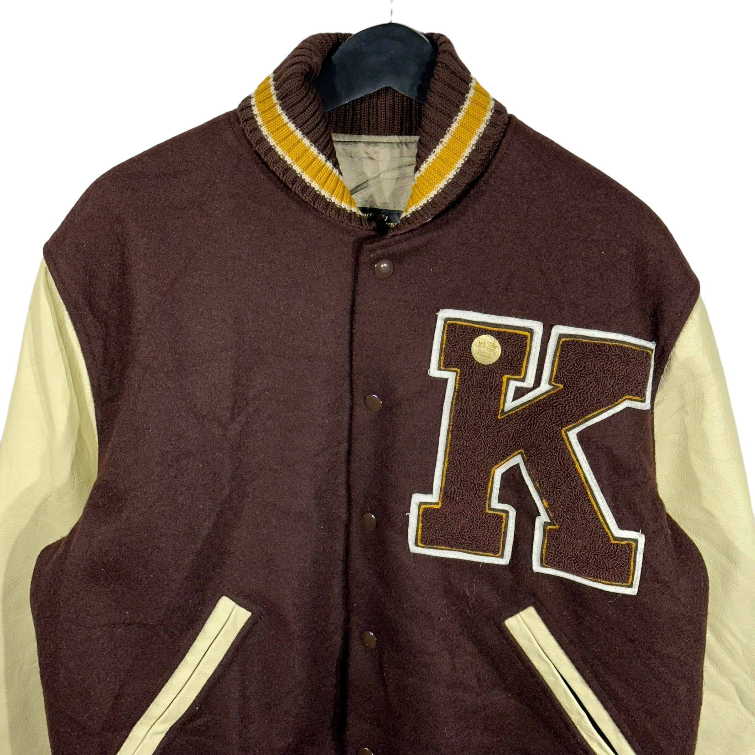 Vintage Varsity K Patch Volleyball Jacket