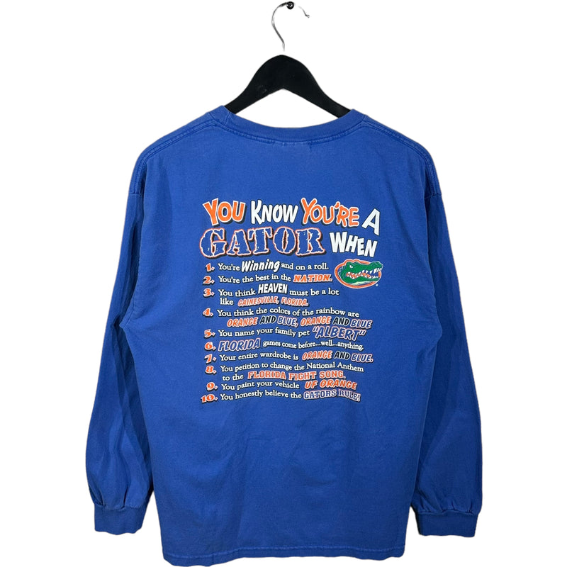 Vintage University Of Florida "You Know You're A Gator When" Long Sleeve Tee