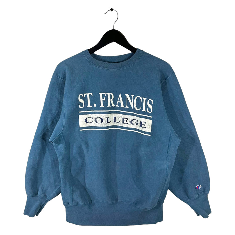 Vintage St. Francis College Champion Reverse Weave Crewneck 90s