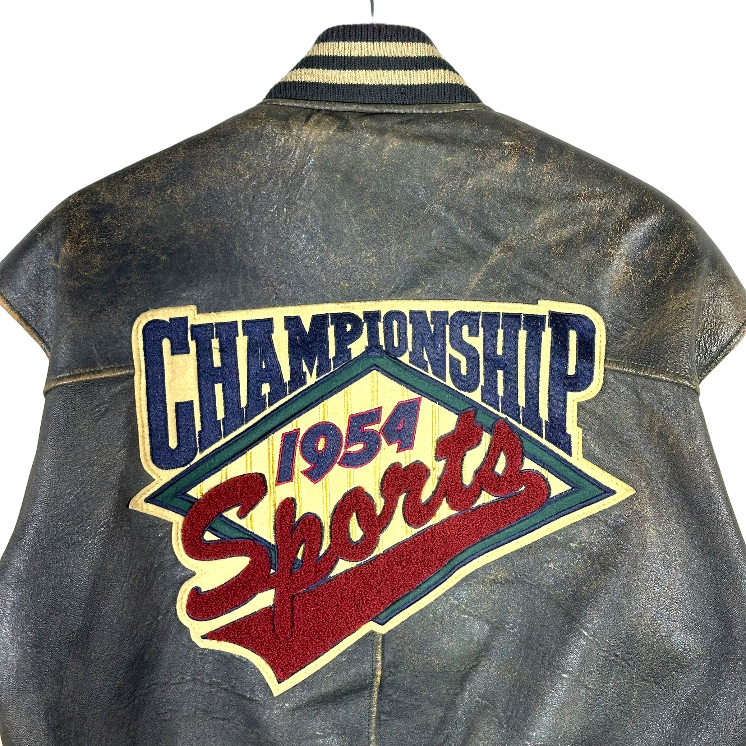 Vintage Gap Championship Sports Leather Jacket